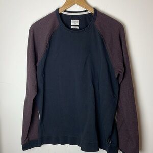 Rag & Bone Lightweight Crewneck Cotton Blend Sweatshirt